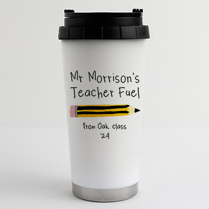 Personalised Teacher Fuel 16oz Travel Flask